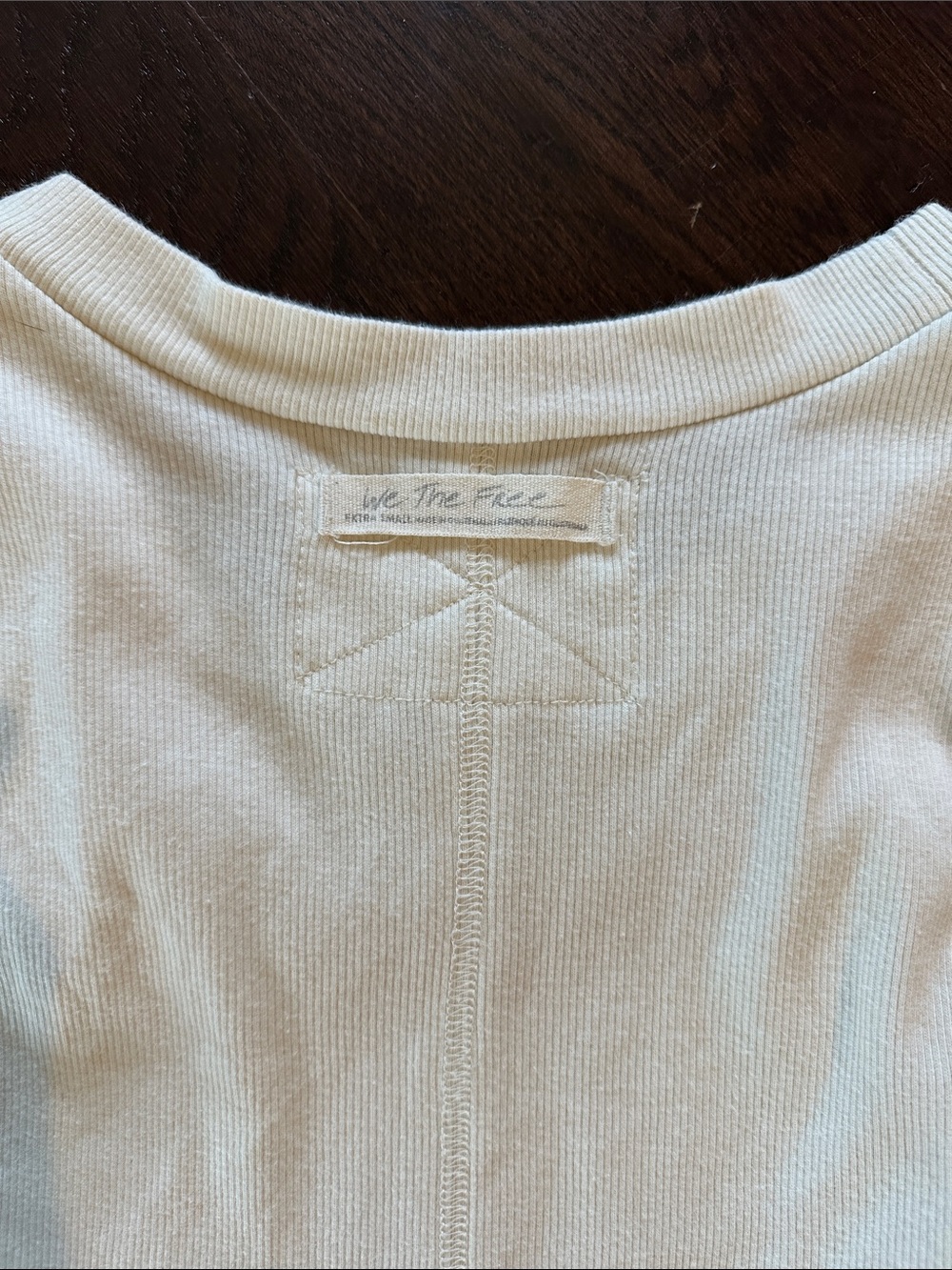 We The Free Cream Ribbed Tank Top - Picture 2 of 4